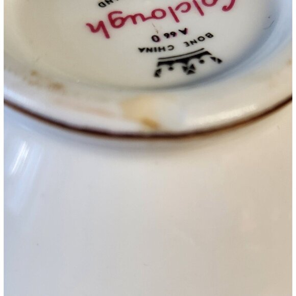 Vtg Colclough Bone China 2 Sets Crispin Pattern 8198 c.1960 Cup Saucer Dessert - Picture 11 of 11